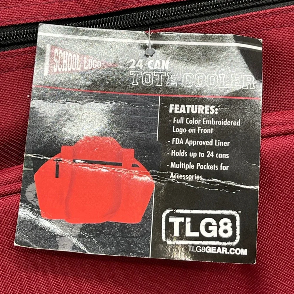 TLG8 Gear USC South Carolina Gamecocks Garnet 24 Can Tailgate Cooler Tote Bag